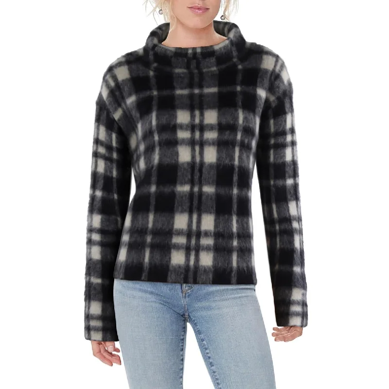 Polo Ralph Lauren Womens Alpaca Plaid Pullover Sweater