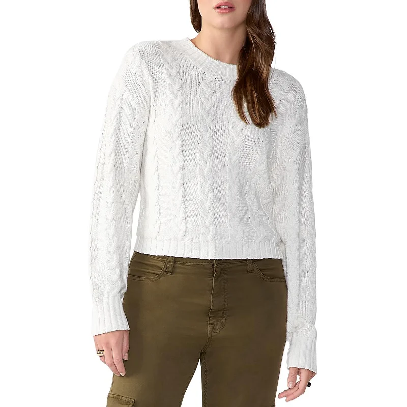 Sanctuary Womens Cotton Knit Pullover Sweater