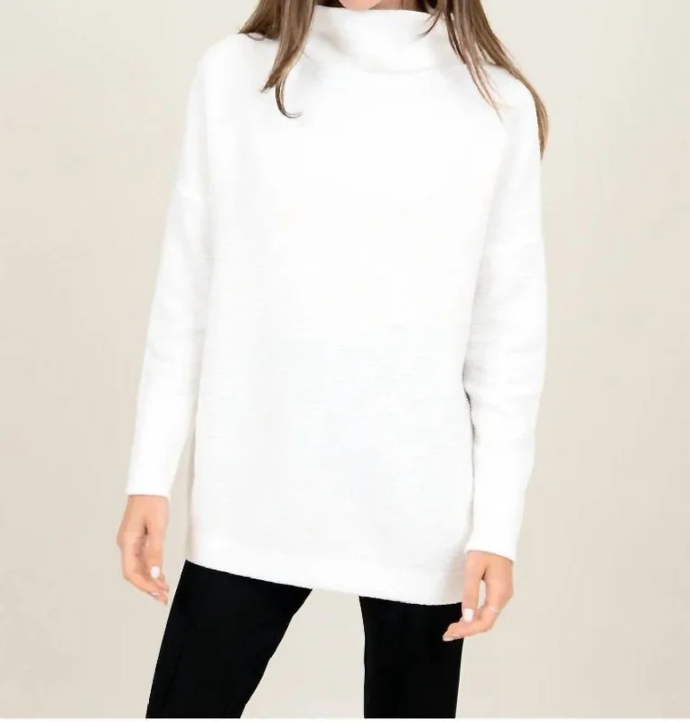 Style Nancy Ottoman Sweater In Winter White