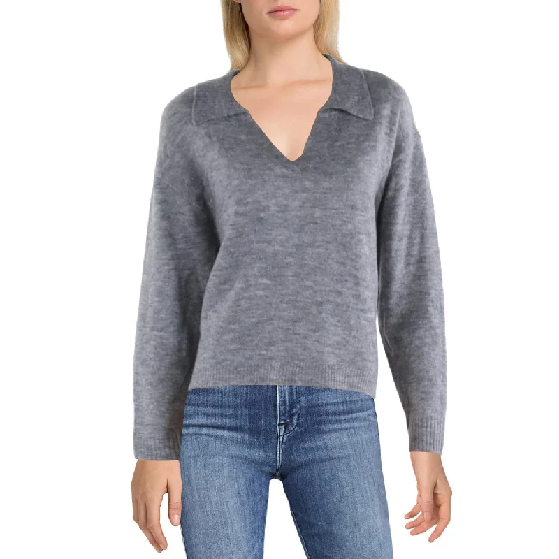 Vigoss Womens Knit Pullover V-Neck Sweater