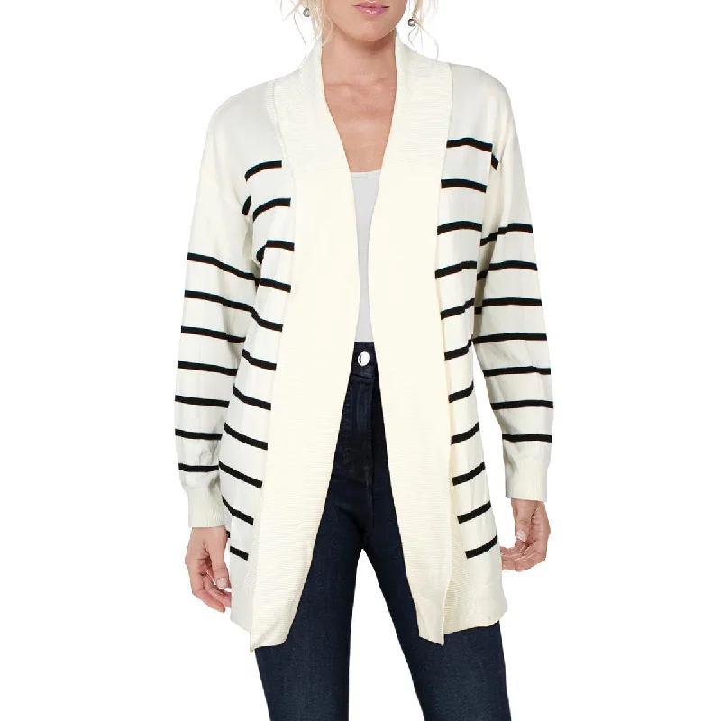 Vigoss Womens Knit Striped Cardigan Sweater