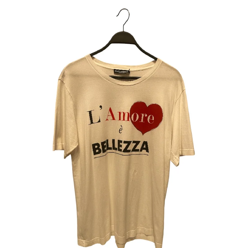 DOLCE&GABBANA/T-Shirt/42/Cotton/WHT/