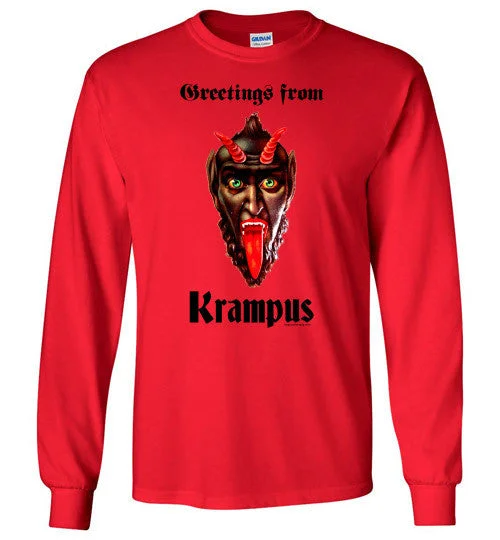 Greetings from Krampus Long Sleeve T-Shirt