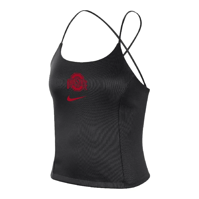 Ladies Ohio State Buckeyes Nike Sportswear Black Tank Top