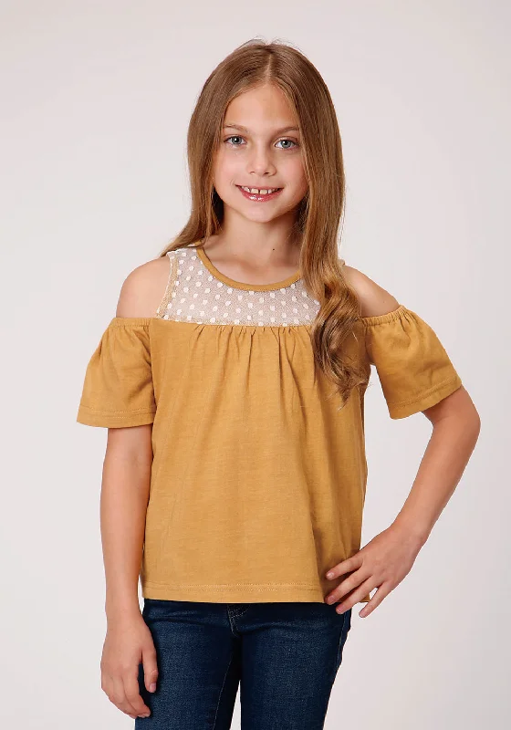 Roper Girls Yellow 100% Cotton Dip Dyed S/S Tunic