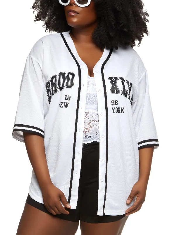 Plus Size Brooklyn 1898 New York Baseball Jersey