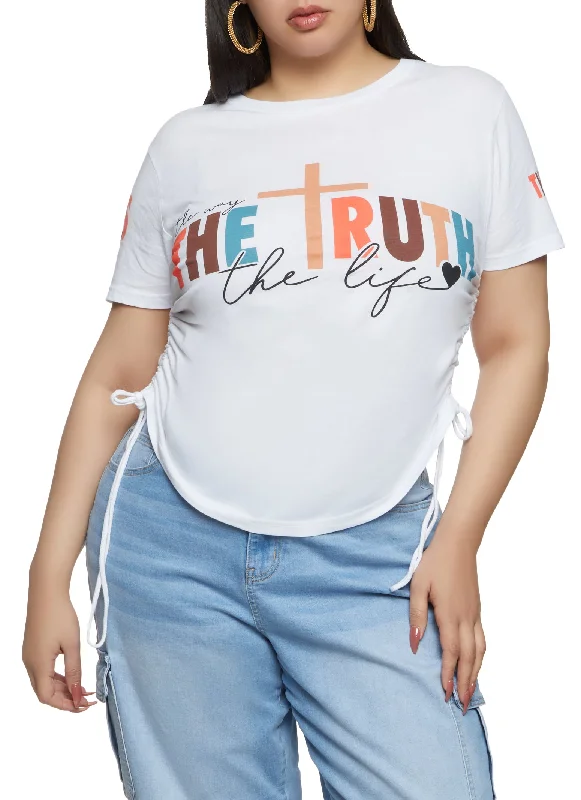 Plus Size The Way The Truth The Life Graphic Top