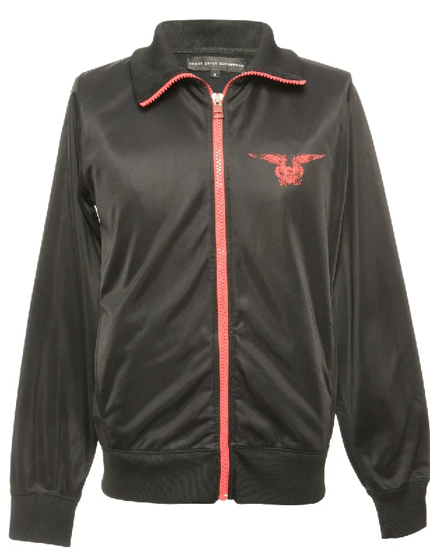 Black Track Top - M