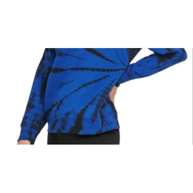 Dkny Women's Tie Dye Crewneck Pullover Blue Size X-Large