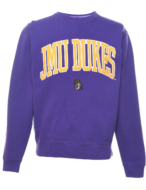 JMU Dukes Embroidered Sweatshirt - M