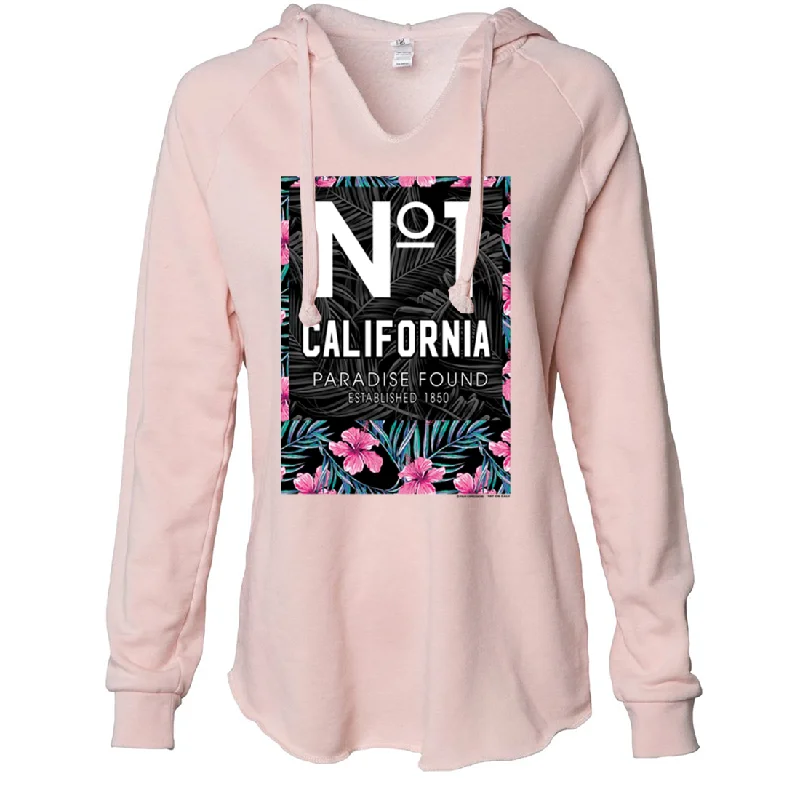 No 1 California Paradise Found Women's Soft Hooded Pullover