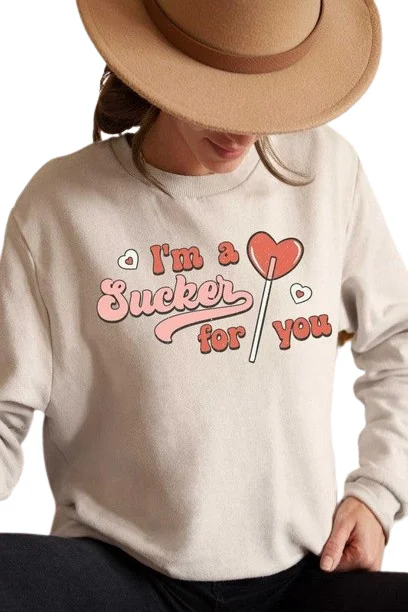 Valentine's Day Plus Size - I'M A Sucker For You Graphic