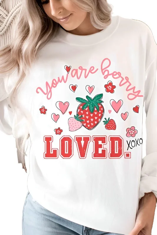 Valentine's Day Plus Size - You Are Berry Loved Graphic