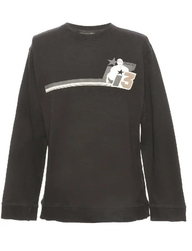 Reebok Sports Black Sweatshirt - M