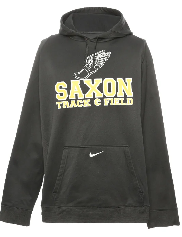 Saxon Track & Field Sports Black Sweatshirt - M