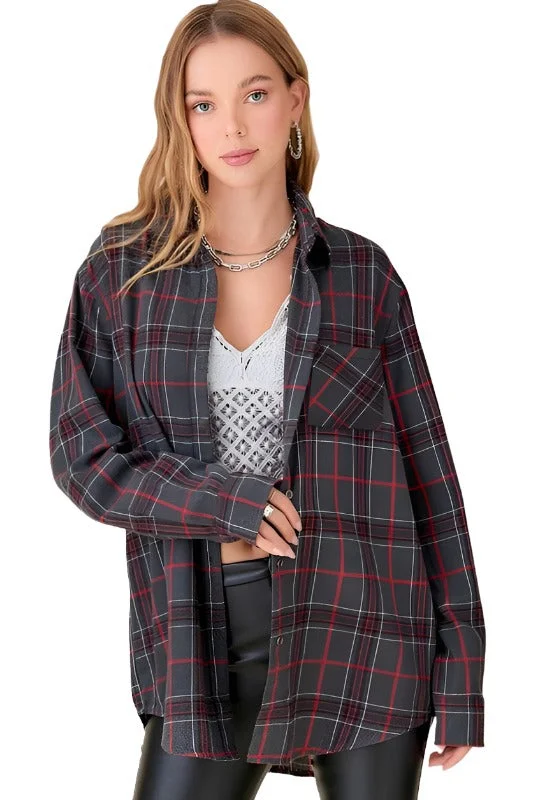 Womens Encore Plaid Shirts