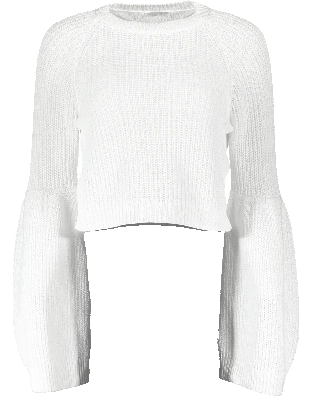 Cropped Paillette Pullover