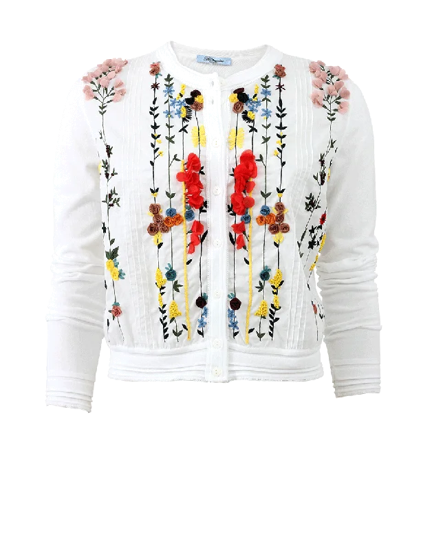 Floral Embroidered Cardigan