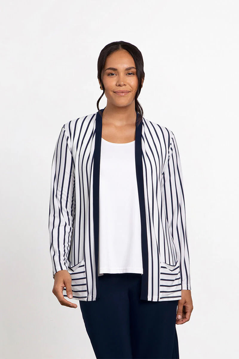 SYMPLI - STRIPE EVERYDAY CARDIGAN