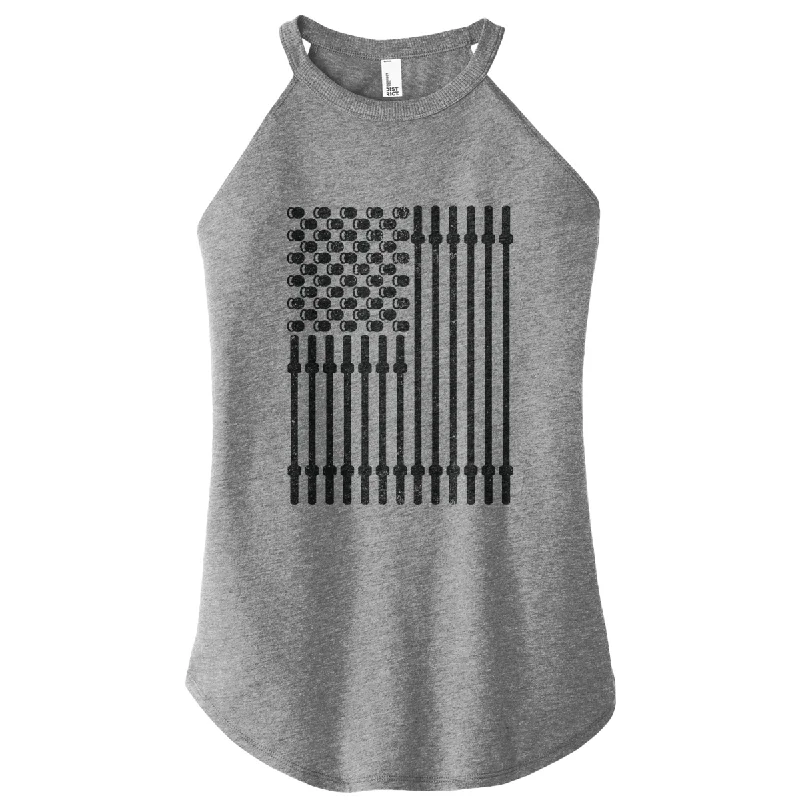 Barbell Flag Rocker Tank