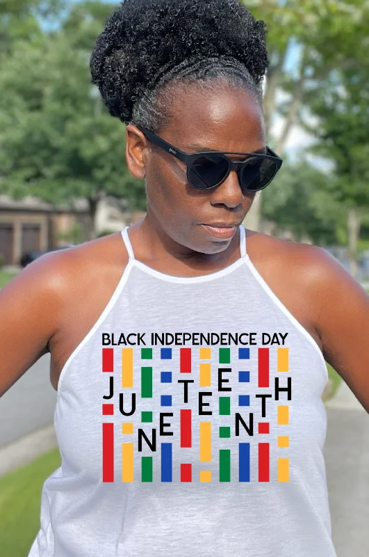 Black Independence Day String Tank