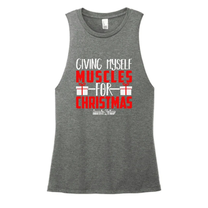 Giving Myself Muscles For Christmas Color Muscle Tank