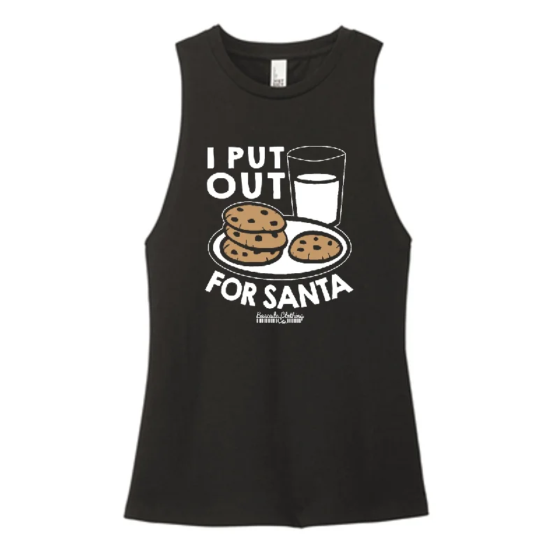 I Put Out For Santa Color Muscle Tank