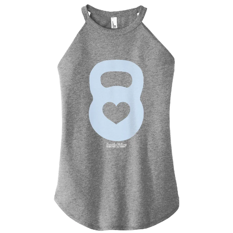 Kettlebell Heart Color Rocker Tank