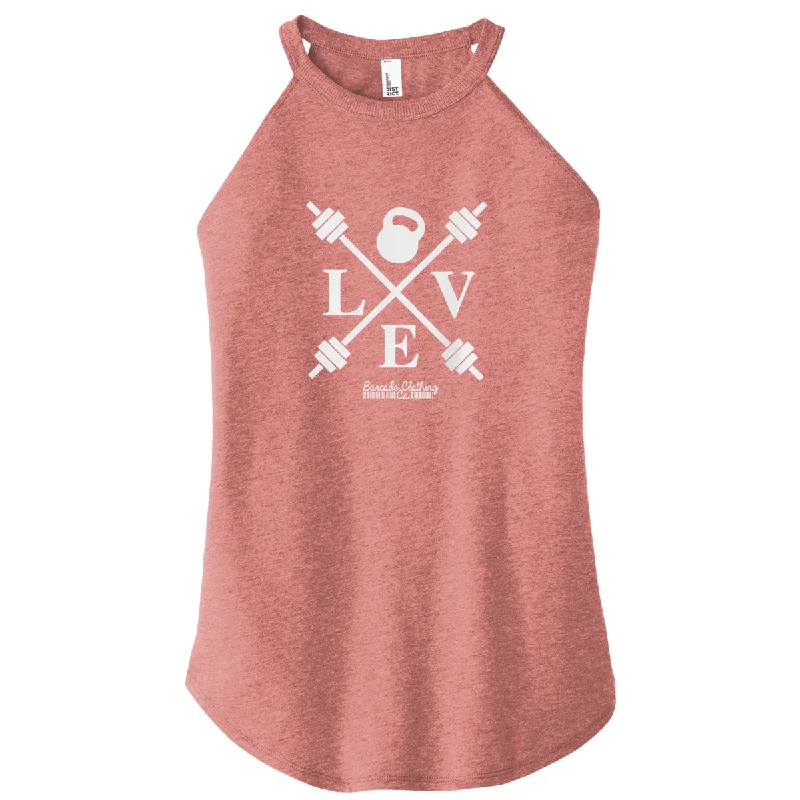 Love Barbell Color Rocker Tank