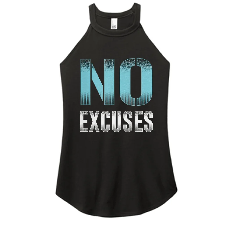 No Excuses Color Rocker Tank