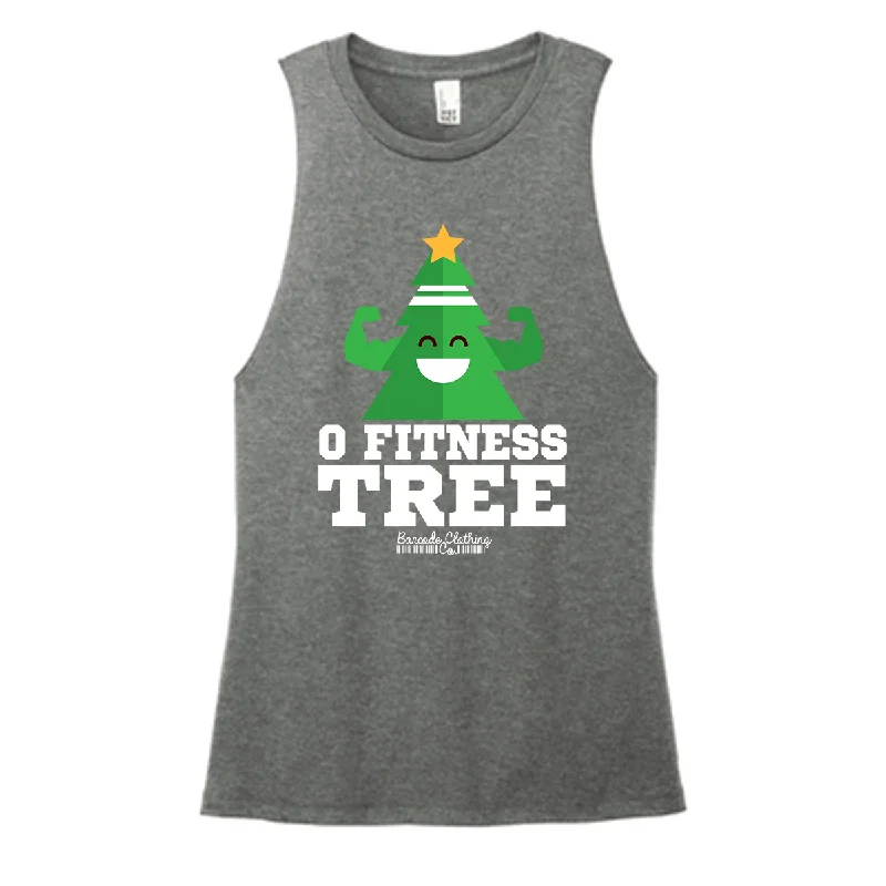 O Fitness Tree Color Muscle Tank