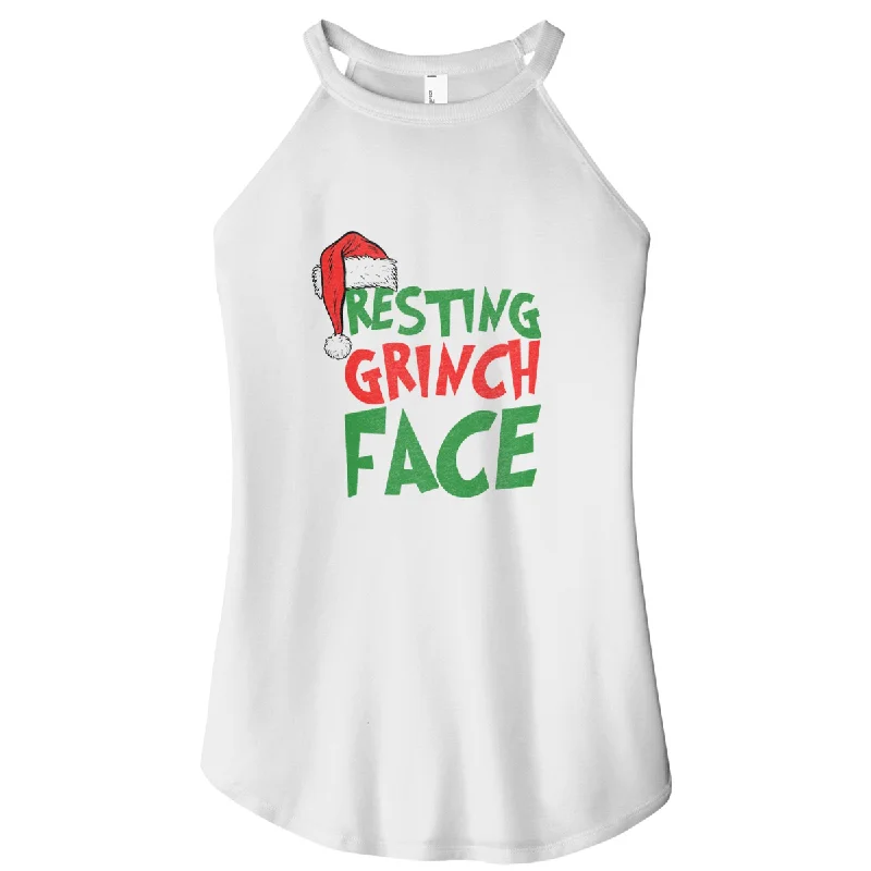 Resting Grinch Face Rocker Tank