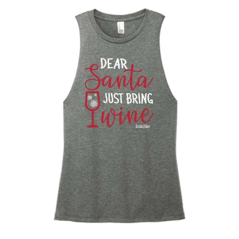 Santa Wine Color Muscle Tank