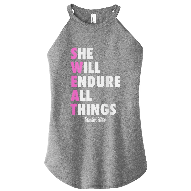 She Will Endure All Things Color Rocker Tank