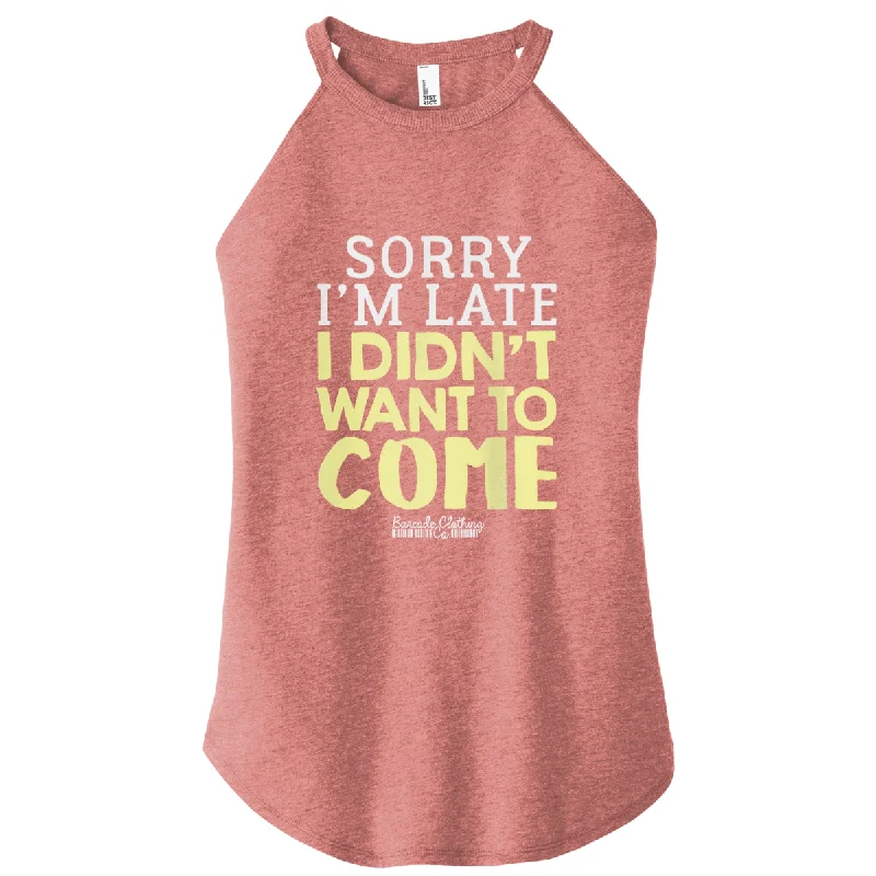 Sorry I'm Late Color Rocker Tank