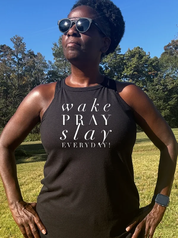 Wake Pray Slay Rocker Tank